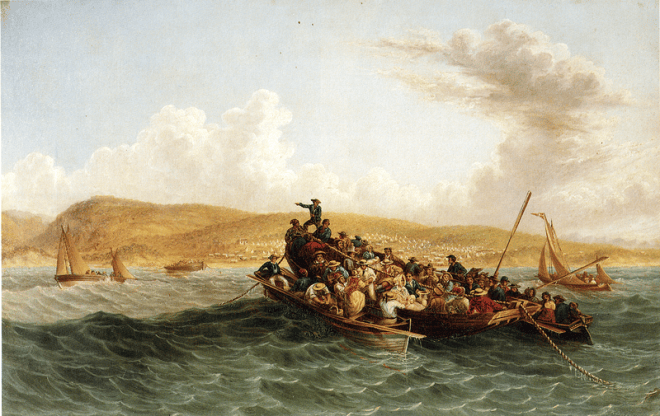 Thomas Baines painting of the landings